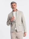 Ombre Clothing Pánské žíhané sako se stojáčkem Ombre Clothing