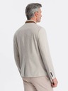 Ombre Clothing Pánské žíhané sako se stojáčkem Ombre Clothing
