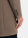 Ombre Clothing Elegantní pánský jednořadový kabát z vlněné směsi Ombre Clothing V1 OM-COWC-0114