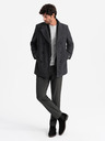 Ombre Clothing Pánský krátký dvouřadý kabát s vlnou Ombre Clothing V1 OM-COWC-0115