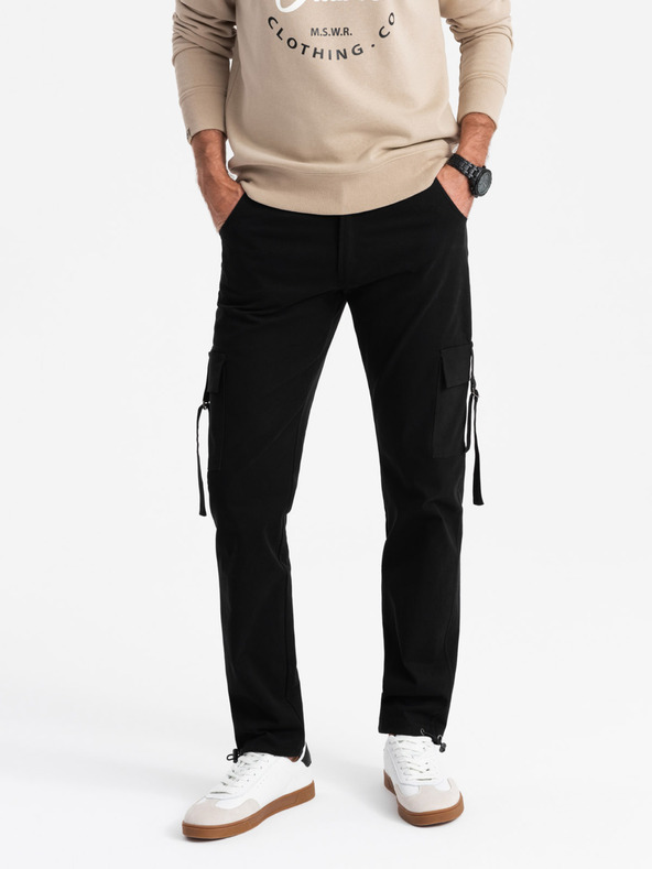 Ombre Clothing Pánské kalhoty Ombre Clothing STRAIGHT LEG CARGO V4 OM-PACG-0197