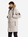 Ombre Clothing Pánská dlouhá bunda parka s kapucí Ombre Clothing