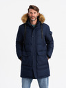 Ombre Clothing Pánská dlouhá bunda parka s kapucí Ombre Clothing