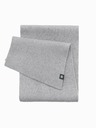 Ombre Clothing Pánská jednobarevná pletená šála s žebrováním šedá Ombre Clothing