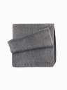 Ombre Clothing Pánská pletená šála s dvoubarevnými pruhy šedá a černá Ombre Clothing