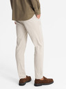 Ombre Clothing Pánské kalhoty chino REGULAR FIT béžové Ombre Clothing