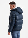 Ombre Clothing Pánská teplá bunda s žebrovanými lemy Ombre Clothing