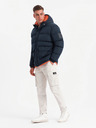 Ombre Clothing Pánská sportovní teplá bunda s dvojitou kapucí Ombre Clothing