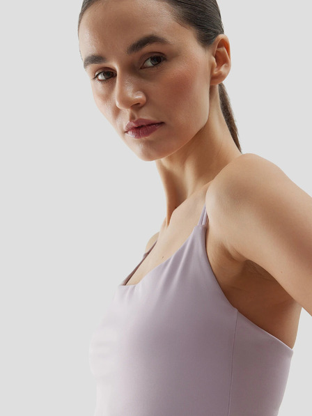4F Dámský crop top na jógu z recyklovaných materiálů 4F