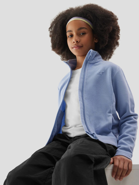 4F Dívčí fleece se stojáčkem regular 4F