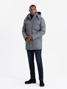 Ombre Clothing Pánská dlouhá teplá bunda parka s vlnou Ombre Clothing