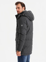 Ombre Clothing Pánská dlouhá teplá bunda parka s vlnou Ombre Clothing