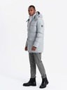 Ombre Clothing Pánská dlouhá teplá bunda parka s vlnou Ombre Clothing