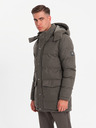 Ombre Clothing Pánská dlouhá teplá bunda parka s vlnou Ombre Clothing