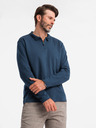 Ombre Clothing Pánské polo tričko s dlouhým rukávem Ombre Clothing