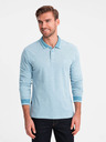 Ombre Clothing Pánské polo tričko s dlouhým rukávem Ombre Clothing