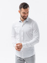 Ombre Clothing Pánská pletená slim košile s dlouhým rukávem Ombre Clothing