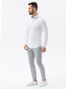Ombre Clothing Pánská pletená slim košile s dlouhým rukávem Ombre Clothing