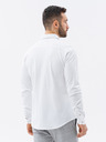Ombre Clothing Pánská pletená slim košile s dlouhým rukávem Ombre Clothing