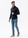 Ombre Clothing Pánská pletená slim košile s dlouhým rukávem Ombre Clothing