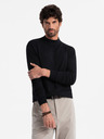 Ombre Clothing Pánský pletený poloviční rolák s viskózou Ombre Clothing
