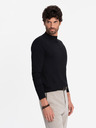 Ombre Clothing Pánský pletený poloviční rolák s viskózou Ombre Clothing