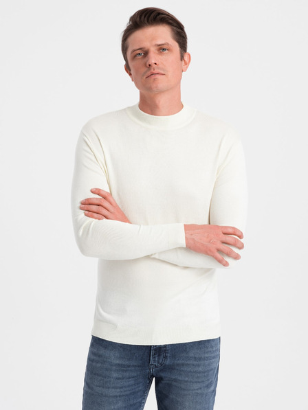 Ombre Clothing Pánský pletený poloviční rolák s viskózou Ombre Clothing