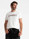 Ombre Clothing Pánské bavlněné tričko s jemnou výšivkou Ombre Clothing