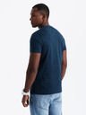 Ombre Clothing Pánské bavlněné tričko s jemnou výšivkou Ombre Clothing