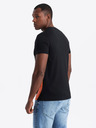 Ombre Clothing Pánské bavlněné tričko s jemnou výšivkou Ombre Clothing