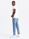 Ombre Clothing Pánské bavlněné tričko s jemnou výšivkou Ombre Clothing
