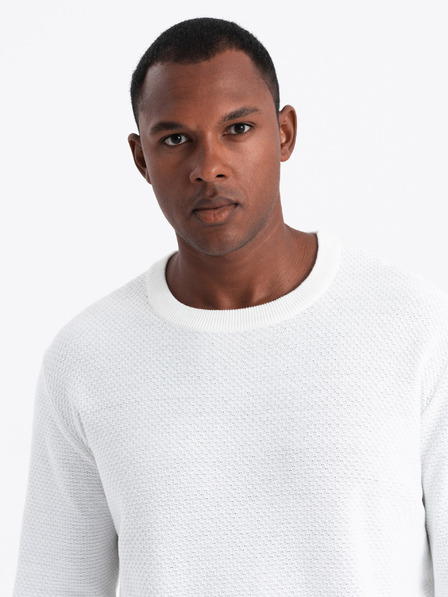 Ombre Clothing Pánský svetr s diamantovým úpletem Ombre Clothing