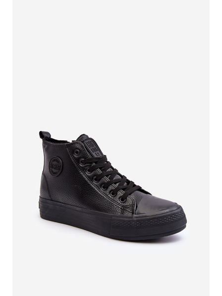 BIG STAR SHOES Pánské zateplené vysoké tenisky se zipem Black Big Star Velikost: