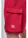 Nebbia Washed volné cargo šortky LEGACY 787 M,red