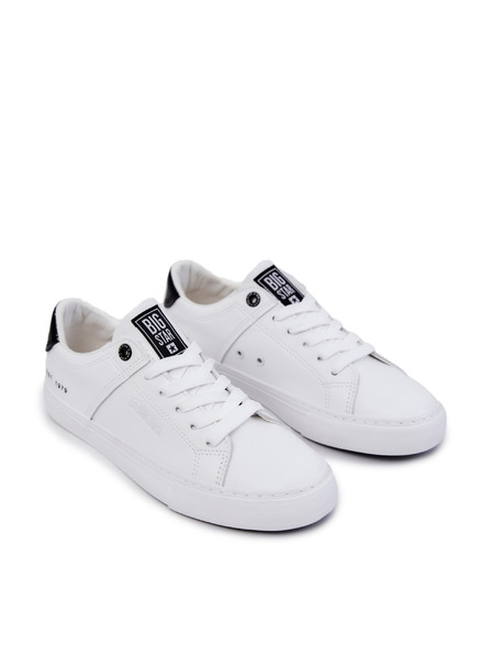 BIG STAR SHOES Pánské kožené tenisky Big Star - bílá