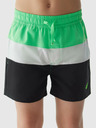 4F Chlapecké plážové šortky typu boardshorts 4F - zelené