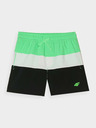 4F Chlapecké plážové šortky typu boardshorts 4F - zelené
