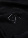 Ombre Clothing Pánské tričko SLIM FIT s výstřihem do V, elastanem a potiskem černá Ombre Clothing