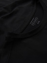 Ombre Clothing Pánské tričko SLIM FIT s elastanem a potiskem černá Ombre Clothing