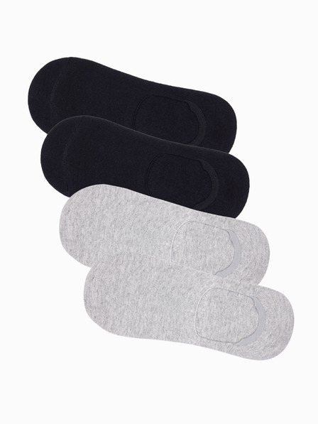 Ombre Clothing Pánské ponožky 4pack černá Ombre Clothing