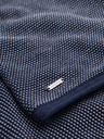 Ombre Clothing Pánský pletený svetr RELAXED FIT se vzorem modrá Ombre Clothing