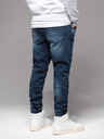 Ombre Clothing Pánské kalhoty JOGGERY s cargo kapsami na zip modrá Ombre Clothing