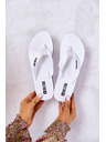 BIG STAR SHOES Women's flip-flops on the wedge Big Star bílá
