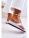 BIG STAR SHOES Women's flip-flops on the wedge Big Star bílá