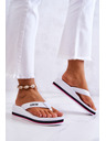 BIG STAR SHOES Women's flip-flops on the wedge Big Star bílá