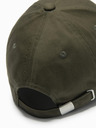 Ombre Clothing Pánská kšiltovka s kšiltem a ozdobnou výšivkou khaki Ombre Clothing