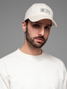 Ombre Clothing Pánská kšiltovka s kšiltem a nášivkou krémová Ombre Clothing