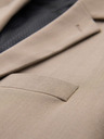 Ombre Clothing Elegantní pánské sako z vlněné směsi béžové Ombre Clothing