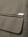 Ombre Clothing Elegantní pánské sako z vlněné směsi khaki Ombre Clothing