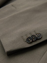 Ombre Clothing Elegantní pánské sako z vlněné směsi khaki Ombre Clothing